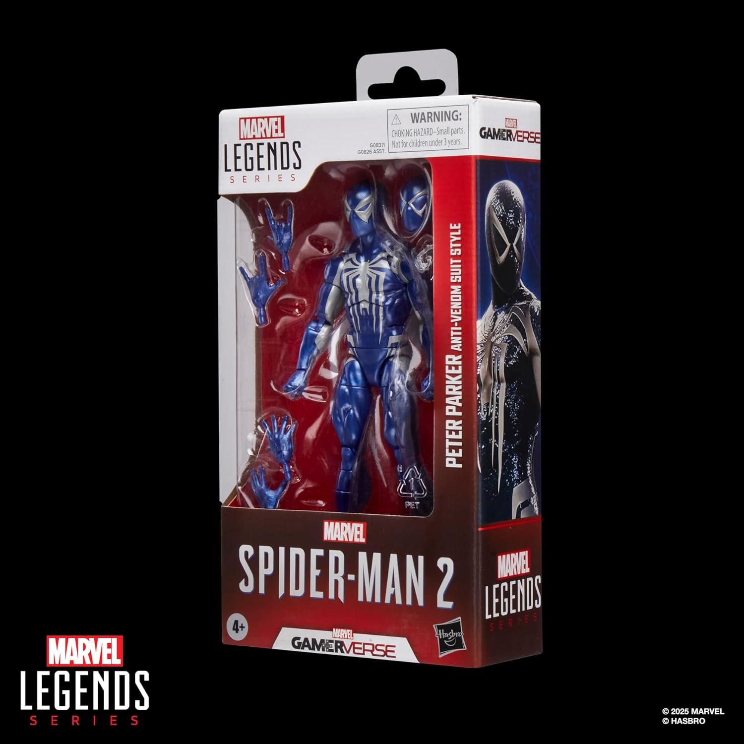 Spider-Man Marvel Legends Series Gamerverse Peter Parker Anti-Venom Suit Style, 2 Video Game-Inspired Collectible 6 Inch Action Figure