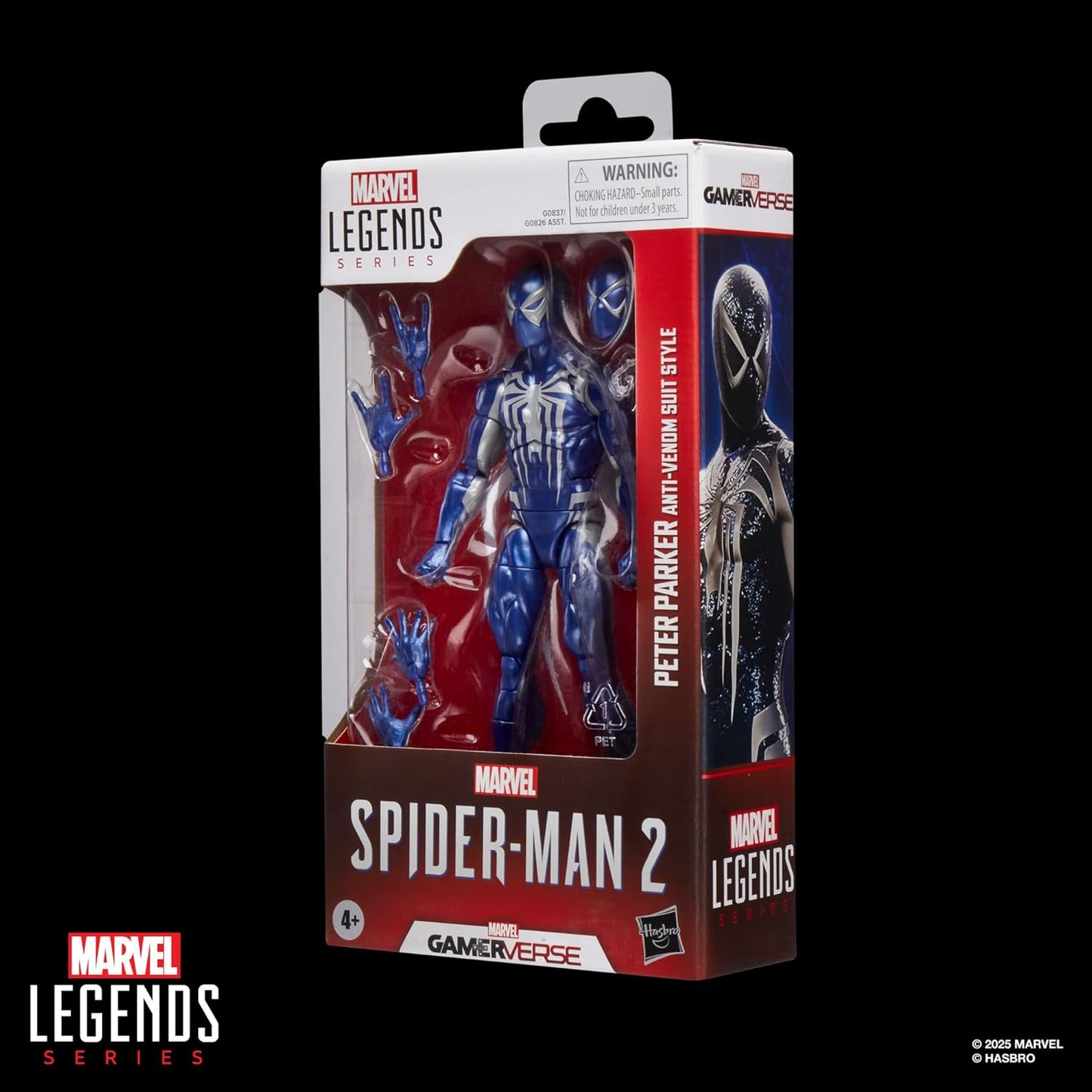 Spider-Man Marvel Legends Series Gamerverse Peter Parker Anti-Venom Suit Style, 2 Video Game-Inspired Collectible 6 Inch Action Figure