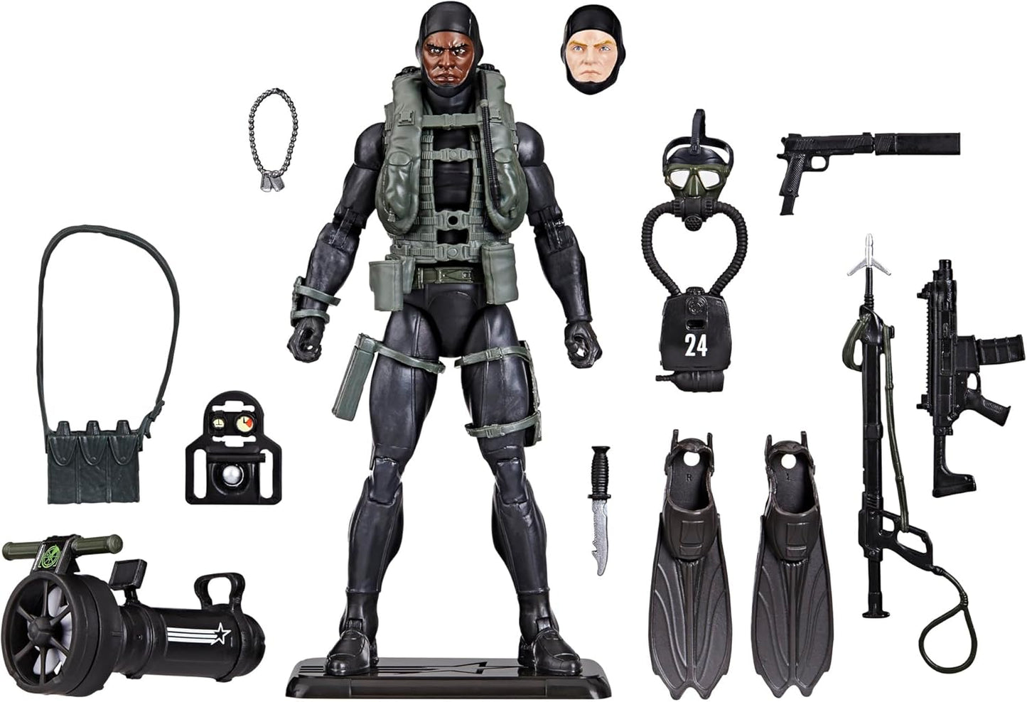 G.I. Joe Classified Series 60th Anniversary Action Sailor - Recon Dive Action Figure with 17 Accessories