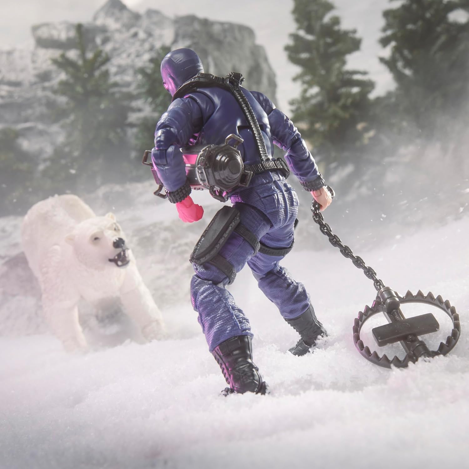 G.I. Joe Classified Series #161, Snake Eyes & Polar Bear, 6-Inch Scale Action Figure and Bear with 15 Accessories Including M.A.S.S. Device Catalytic Element