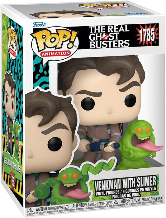 Pop! Animation: The Real Ghostbusters - Dr. Peter Venkman with Slimer