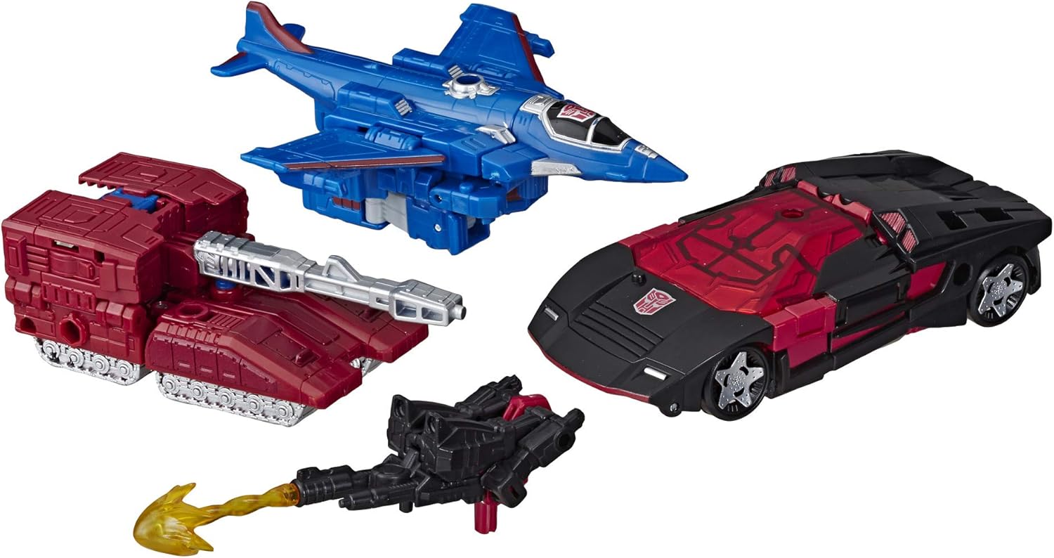 Transformers Toys Generations War for Cybertron Deluxe Wfc-S26 Autobot Alphastrike Counterforce 3 Pack - Final Strike Figure Series: Part 1 (Amazon Exclusive)