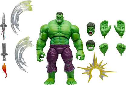 Marvel Legends Maximum Series Hulk, Collectible 6-Inch Scale Action Figure with Incredible Articulation and Smashing Accessories