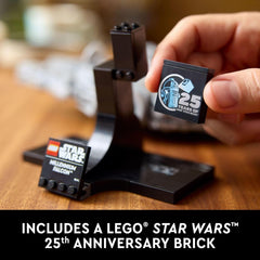 LEGO Star Wars Millennium Falcon A New Hope 25th Anniversary Collectable Model - DIY Building Sets with Display Stand