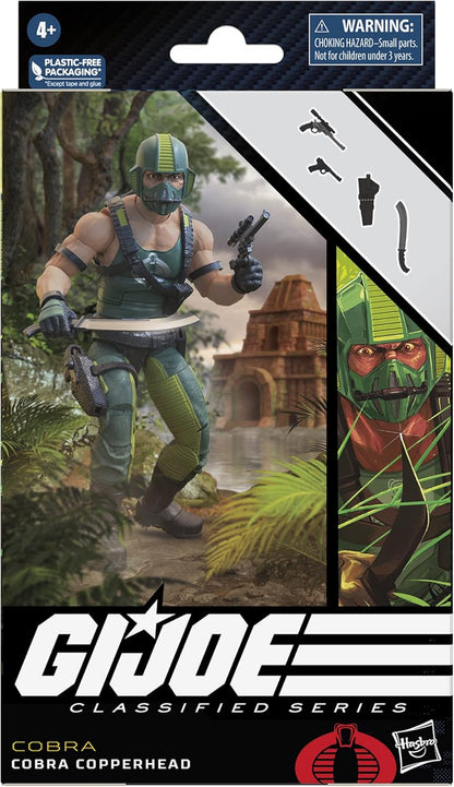 G. I. Joe Classified Series Cobra Copperhead, Collectible G.I. Joe Action Figures, 72, 6 inch Action Figures for Boys & Girls, with 4 Accessories, Medium