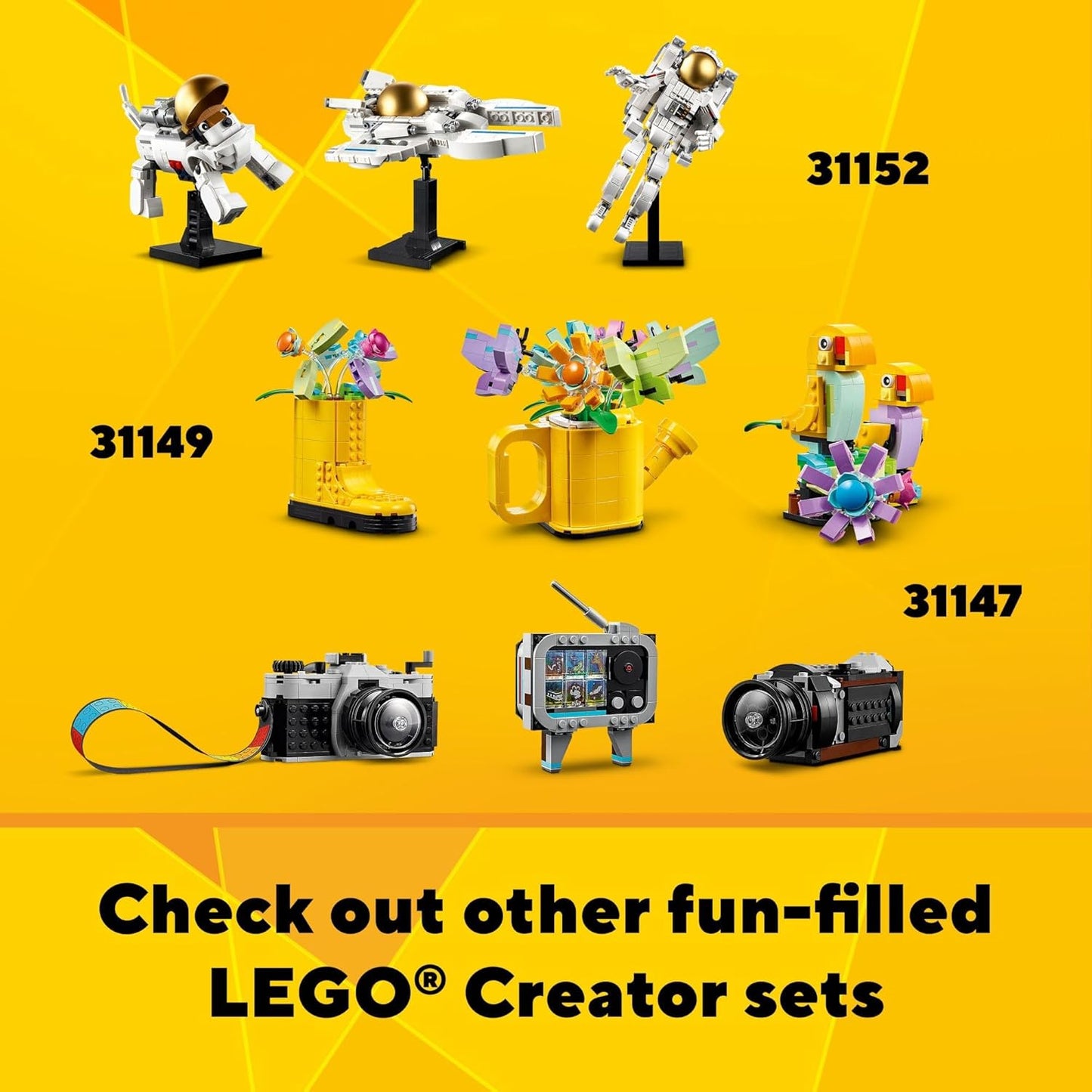 LEGO Creator 3-in-1 Retro Roller Skate Toy (31148) – Build Roller Skate, Mini Skateboard, or Boom Box – Creative Gift for Kids Ages 8+, Skaters, Boys & Girls