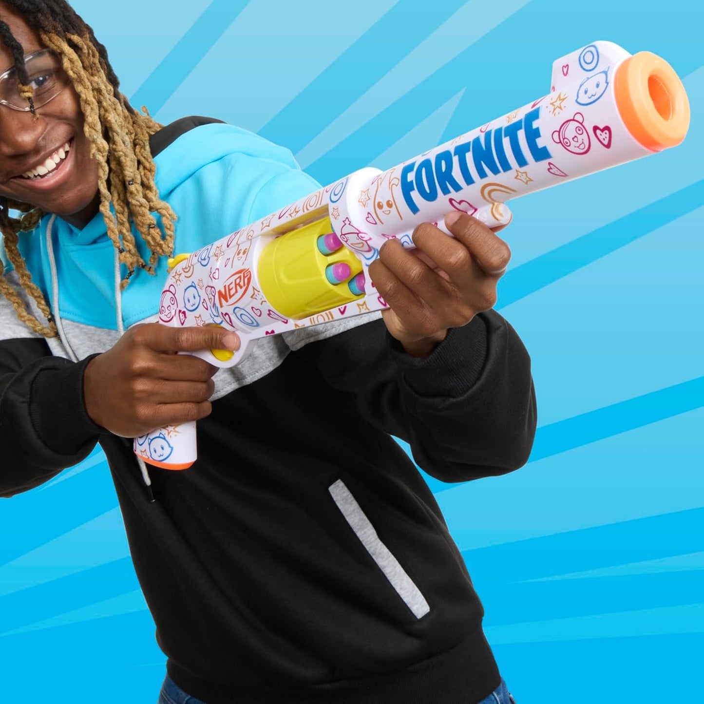 Nerf Fortnite Frenz 4 Ever Blaster, Bonus Code to Unlock Frenz 4 Ever Wrap in The Game