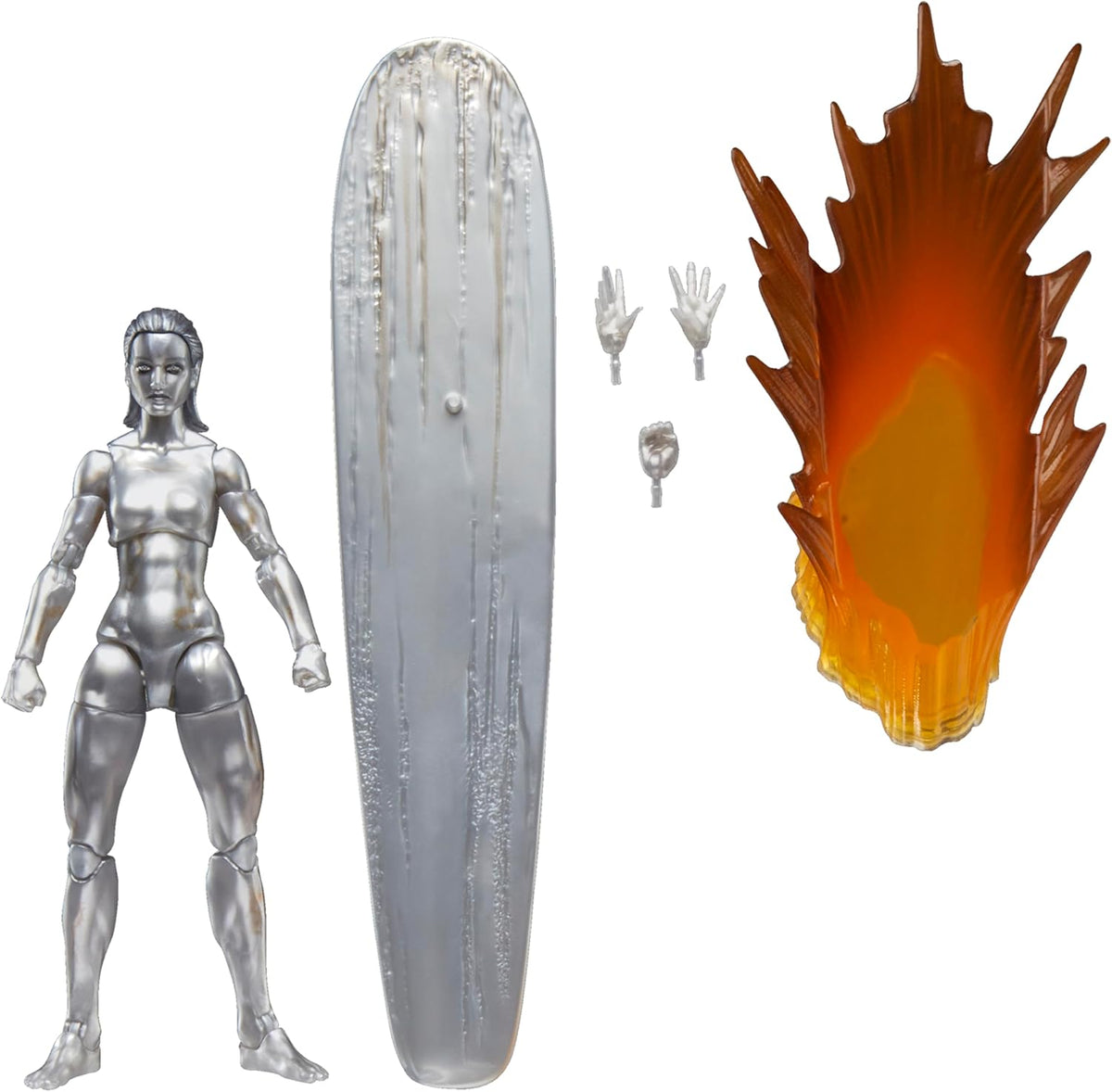 Marvel Legends Series Silver Surfer, The Fantastic Four: First Steps Movie Collectible 6 Inch Action Figure