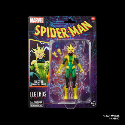 Marvel Legends Series Electro (Francine Frye), Retro Comics Collectible 6-Inch Scale Action Figure