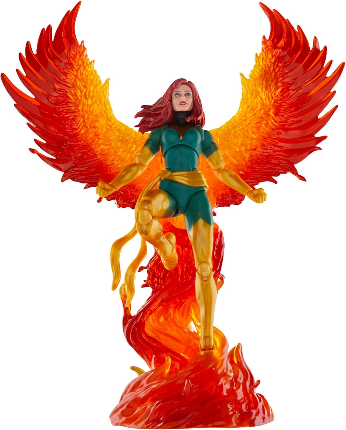 Marvel Legends Series Jean Grey with Phoenix Force Display, Deluxe X-Men Comics Collectible 6-Inch Action Figure
