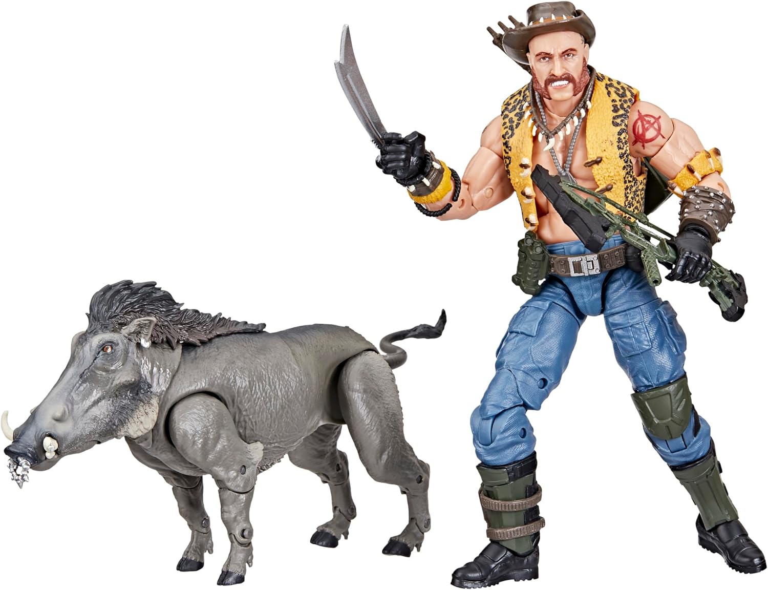 G.I. Joe Classified Series #125, Dreadnok Gnawgahyde and Pets Porkbelly & Yobbo, Collectible 6-Inch Action Figure with 16 Accessories