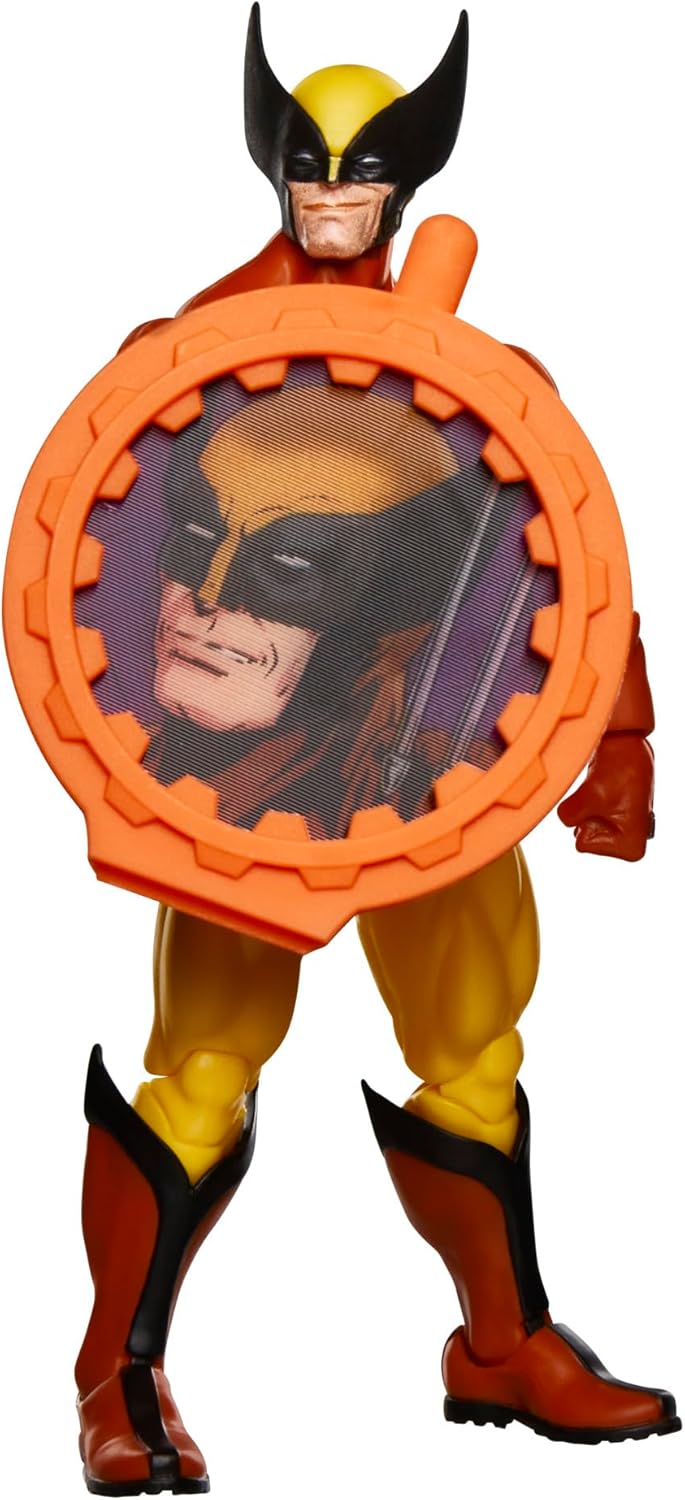 Marvel Legends Series Wolverine, X-Men Retro Comics Secret Wars Collectible 6 Inch Action Figure with Shield