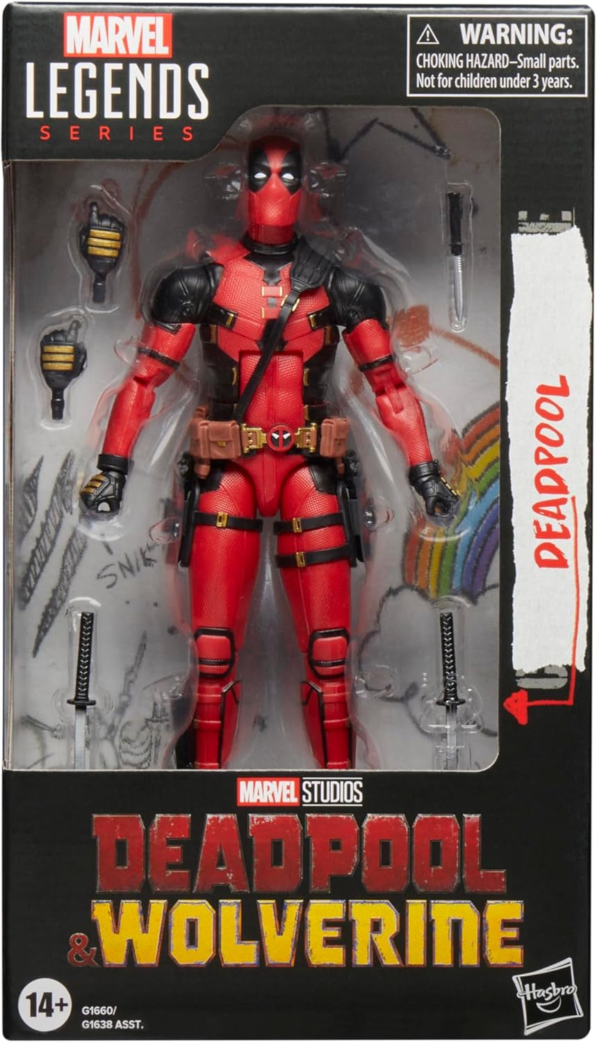 Marvel Legends Series Deadpool, Deadpool & Wolverine Collectible 6 Inch Action Figure for Adults Ages 14 and Up