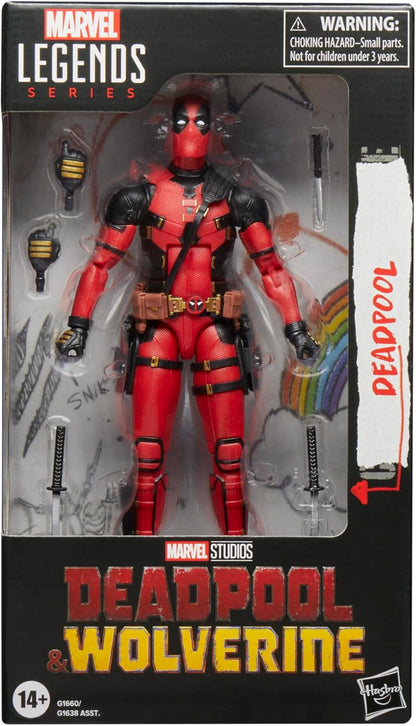 Marvel Legends Series Deadpool, Deadpool & Wolverine Collectible 6 Inch Action Figure for Adults Ages 14 and Up