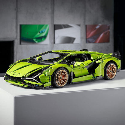 LEGO Technic Lamborghini Sián FKP 37 42115 Building Set - Classic Super Car Model Kit, Exotic Eye-Catching Display
