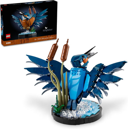 LEGO Icons Kingfisher Bird Building Set (10331) – Creative Model Kit for Adults, Relaxing DIY Display Décor, Perfect Gift for Bird and Nature Lovers
