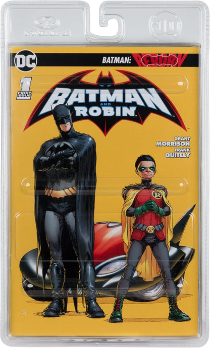 DC Direct Page Punchers Robin (Batman: Reborn) Figure with Comic