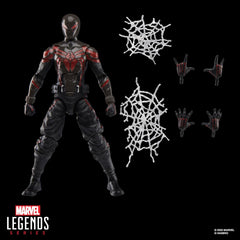 Spider-Man Marvel Legends Series Gamerverse Miles Morales Brooklyn 2099 Suit, 2 Video Game -Inspired Collectible 6 Inch Action Figure