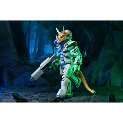 Teenage Mutant Ninja Turtles Mirage Comics Shock Commando Triceraton 7-Inch Scale Action Figure