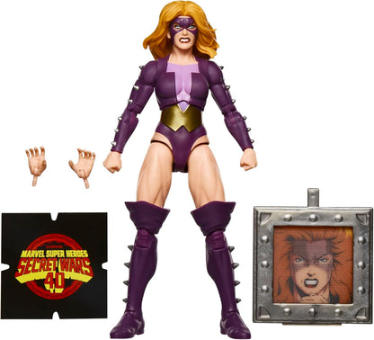 Marvel Legends Series Titania, Retro Super Heroes Secret Wars Comics Collectible 6 Inch Action Figure with Shield