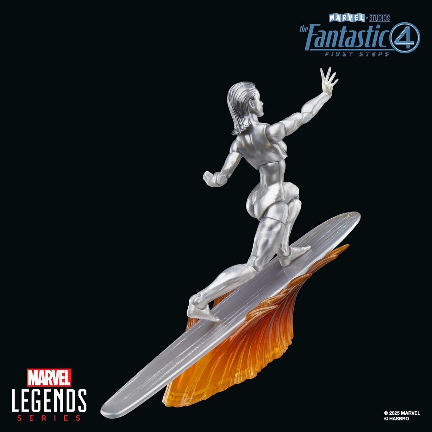 Marvel Legends Series Silver Surfer, The Fantastic Four: First Steps Movie Collectible 6 Inch Action Figure