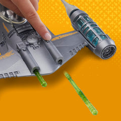 Star Wars Epic Hero Series The Mandalorian's N-1 Starfighter Ship, 4-Inch Scale Grogu & Mandalorian Action Figures