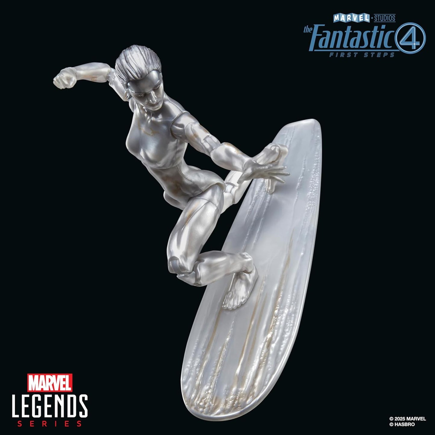 Marvel Legends Series Silver Surfer, The Fantastic Four: First Steps Movie Collectible 6 Inch Action Figure
