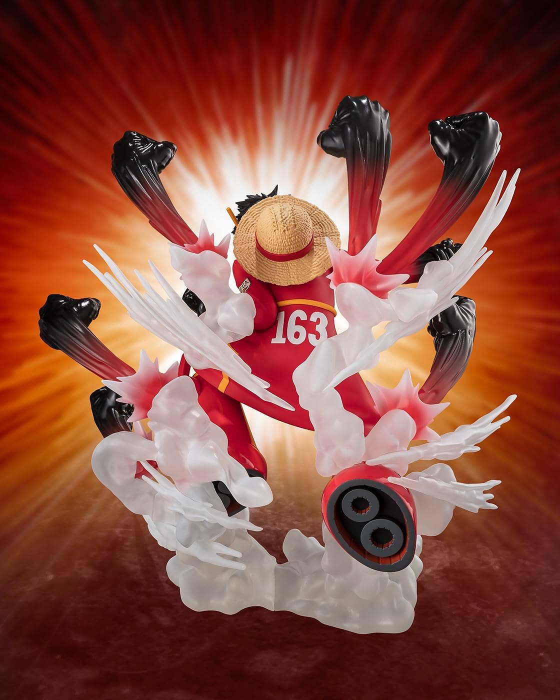 TAMASHII NATIONS - One Piece - [Extra Battle] Monkey D. Luffy -Gum-Gum Hawk Gatling- FiguartsZERO Collectible Figure