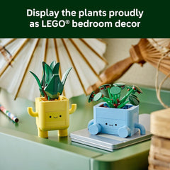 LEGO Botanicals Happy Plants Building Toys - Bedroom or Dorm Room Decor
