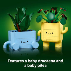 LEGO Botanicals Happy Plants Building Toys - Bedroom or Dorm Room Decor