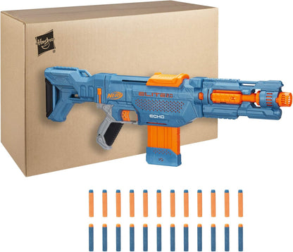 Nerf Elite 2.0 Echo CS-10 Blaster - 24 Official Darts, 10-Dart Clip, Removable Stock and Barrel Extension, 5 Tactical Rails