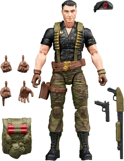 G.I. Joe Classified Series Retro Cardback Flint, Collectible 6 Inch Action Figure with 9 Accessories