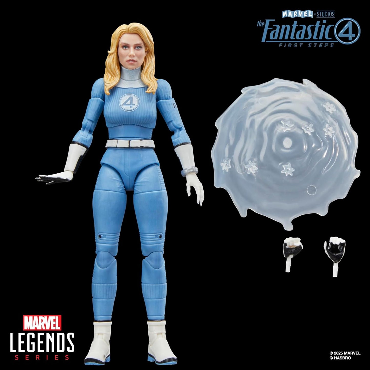 Marvel Legends Series Invisible Woman, The Fantastic Four: First Steps Sue Storm Movie Collectible 6 Inch Action Figure