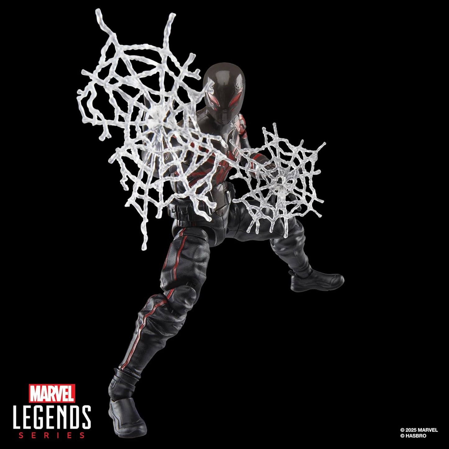Spider-Man Marvel Legends Series Gamerverse Miles Morales Brooklyn 2099 Suit, 2 Video Game -Inspired Collectible 6 Inch Action Figure