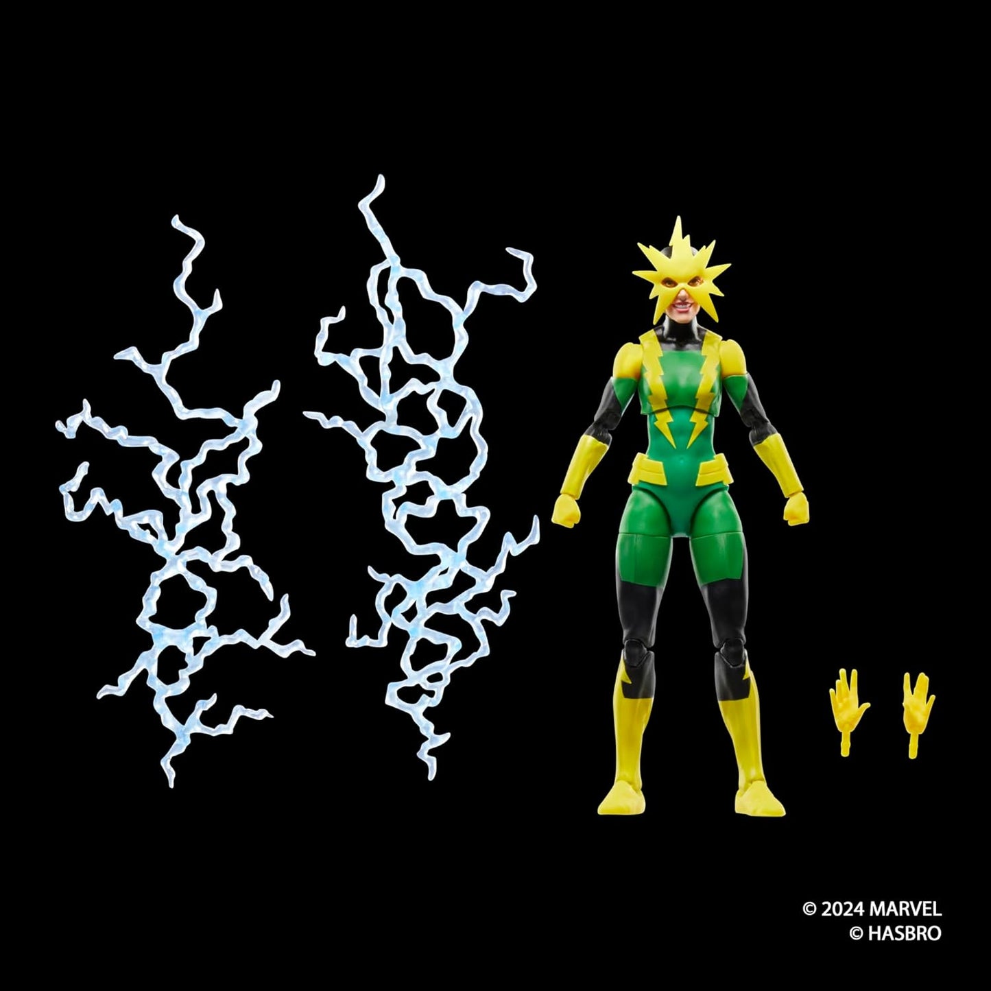 Marvel Legends Series Electro (Francine Frye), Retro Comics Collectible 6-Inch Scale Action Figure