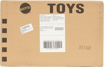 Hot Wheels City Toy Car Track Set, T-Rex Chomp Down with 1:64 Scale Vehicle, Knock Out The Giant Dinosaur with Stunts, Connects to Other Sets