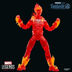 Marvel Legends Series Human Torch, The Fantastic Four: First Steps Johnny Storm Movie Collectible 6 Inch Action Figure