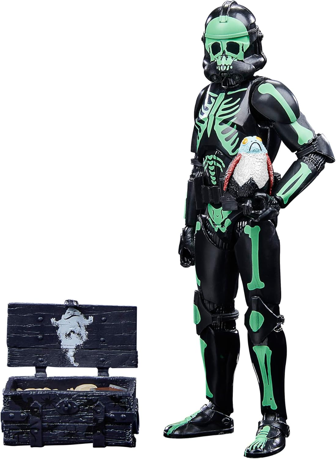 Star Wars The Black Series Clone Trooper (Halloween Edition) and PORG Toys, 6-Inch-Scale Holiday-Themed Collectible Figures