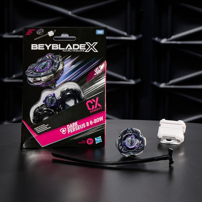 Beyblade X Dark Perseus B 6-80W CX Starter Pack String Launcher Set with Defense Type Top