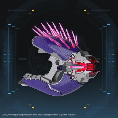 Nerf LMTD Halo Needler Dart-Firing Blaster, Light-Up Needles, 10-Dart Rotating Drum, 10 Elite Darts, Game Card with in-Game Content