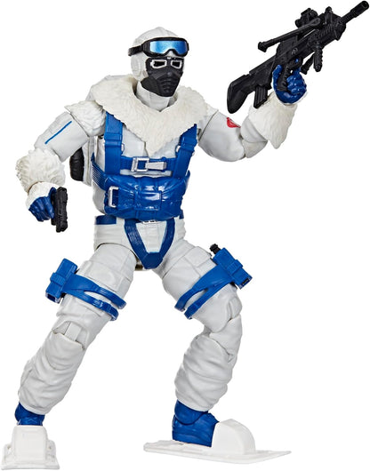 G.I. Joe Classified Series Retro Cardback Snow Serpent, Collectible 6-Inch Action Figure with 8 Accessories