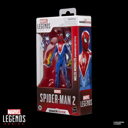 Spider-Man Marvel Legends Series Gamerverse Miles Morales Upgraded Suit Style, 2 Video Game-Inspired Collectible 6 Inch Action Figure
