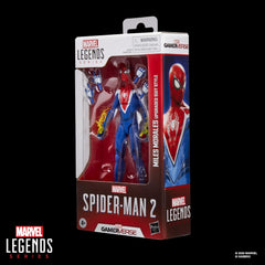 Spider-Man Marvel Legends Series Gamerverse Miles Morales Upgraded Suit Style, 2 Video Game-Inspired Collectible 6 Inch Action Figure