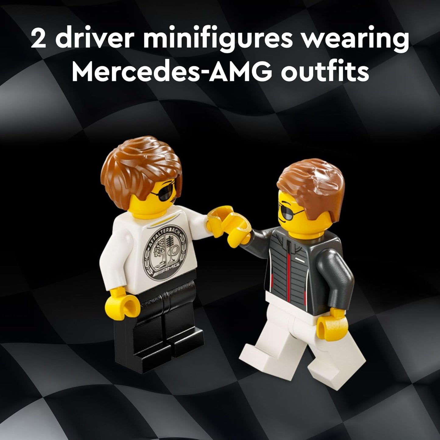 LEGO Speed Champions Mercedes-AMG G 63 & Mercedes-AMG SL 63 F1 Toy Car, Formula 1 Vehicle Set with 2 Building Sets with 2 Driver Minifigures