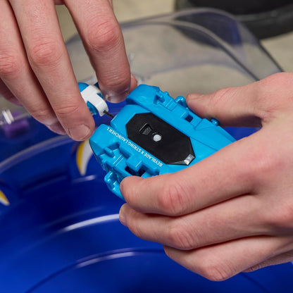 Beyblade X Cobalt Dragoon 2-60C with Attack Type & Left-Spin String Launcher Set