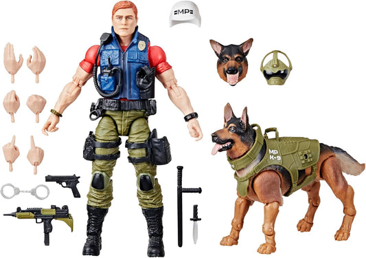 G.I. Joe Classified Series #157, Christopher Law Lavigne & Order Action Figure & German Shepherd Dog Figure