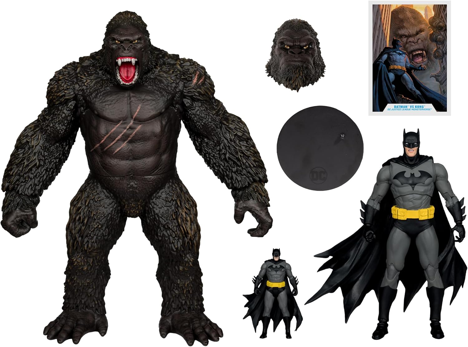 McFarlane Toys - DC Multiverse Batman vs. Kong (Justice League vs. Godzilla vs. Kong) 2pk