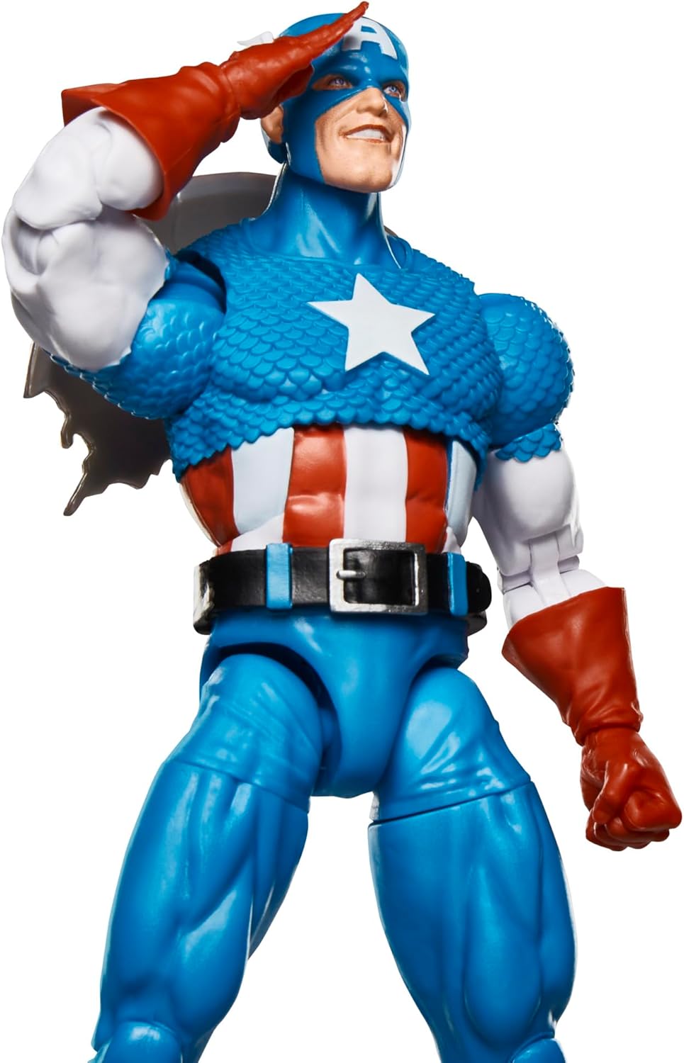 Marvel Legends Series Captain America, Avengers Retro Comics Secret Wars Collectible 6 Inch Action Figure with Shield