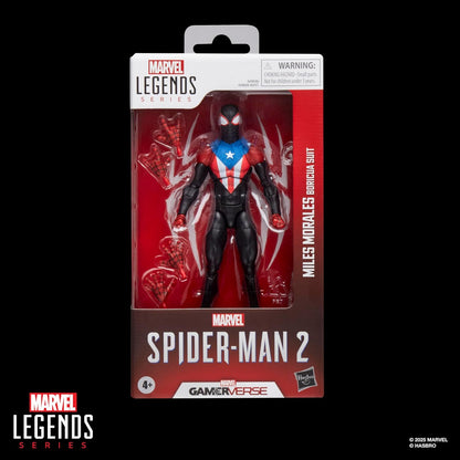 Spider-Man Marvel Legends Series Gamerverse Miles Morales Boricua Suit, 2 Video Game-Inspired Collectible 6 Inch Action Figure