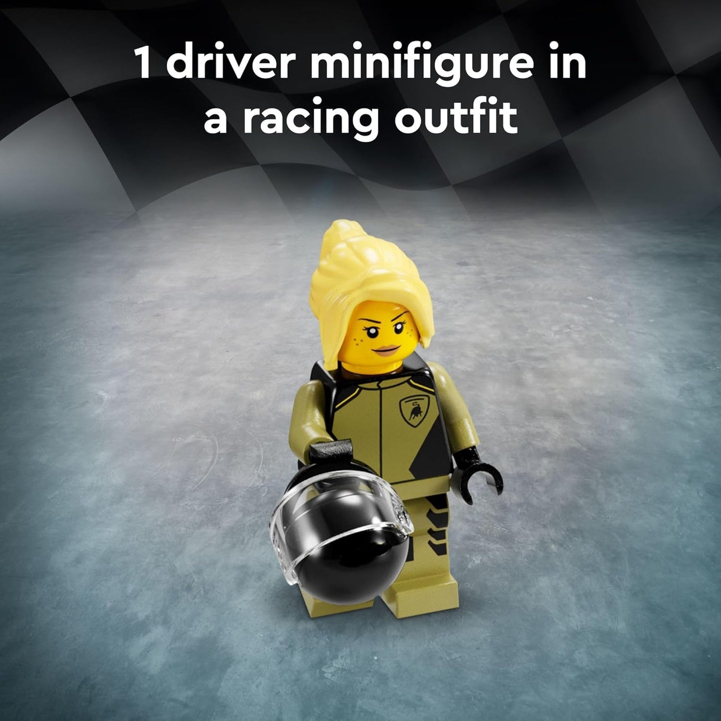 LEGO Speed Champions Lamborghini Lambo V12 Vision GT Super Car, Formula 1 Vehicle Toy